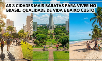 As 3 cidades mais baratas para viver no Brasil estão atraindo pela qualidade de vida e baixo custo
