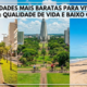 As 3 cidades mais baratas para viver no Brasil estão atraindo pela qualidade de vida e baixo custo