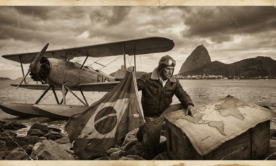 Em 1927, esse brasileiro fez a primeira travessia aérea do Atlântico Sul antes de europeus e americanos; hoje, avião histórico está em cidade brasileira