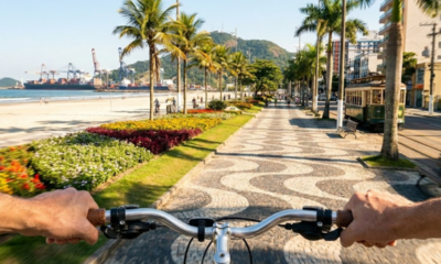 O paraíso dos jardins infinitos no Brasil abriga o maior porto do continente e a vida mais completa do litoral paulista