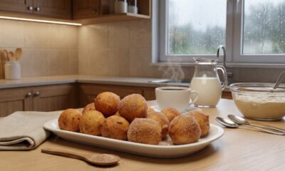 Misture poucos ingredientes e frite na temperatura certa para fazer bolinho de chuva sequinho e douradinho