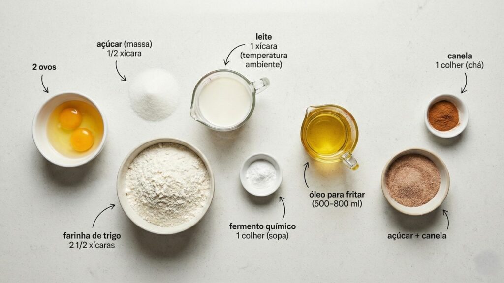 Misture poucos ingredientes e frite na temperatura certa para fazer bolinho de chuva sequinho e douradinho