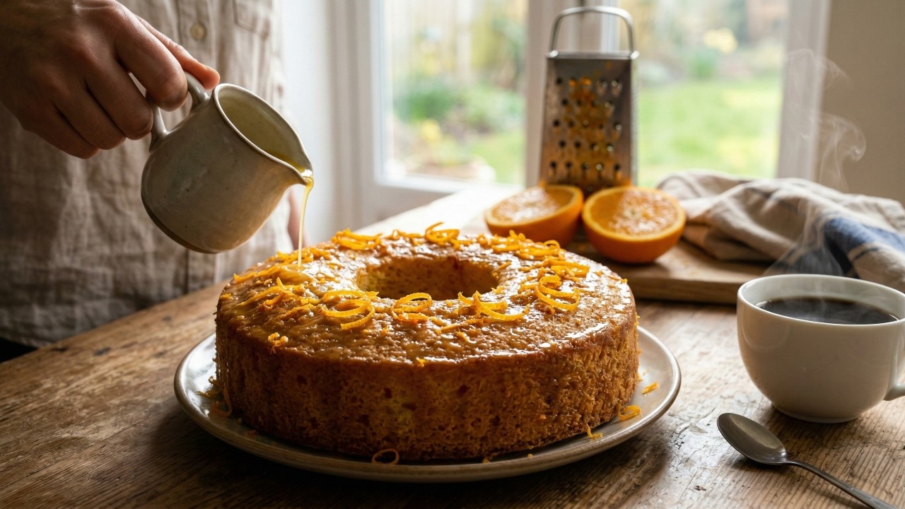Bata ovos, suco e raspas e prepare um bolo de laranja fofinho e perfumado em 40 minutos