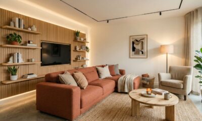 Aprenda como ter a melhor decoração de sala de estar usando apenas elementos naturais e simples