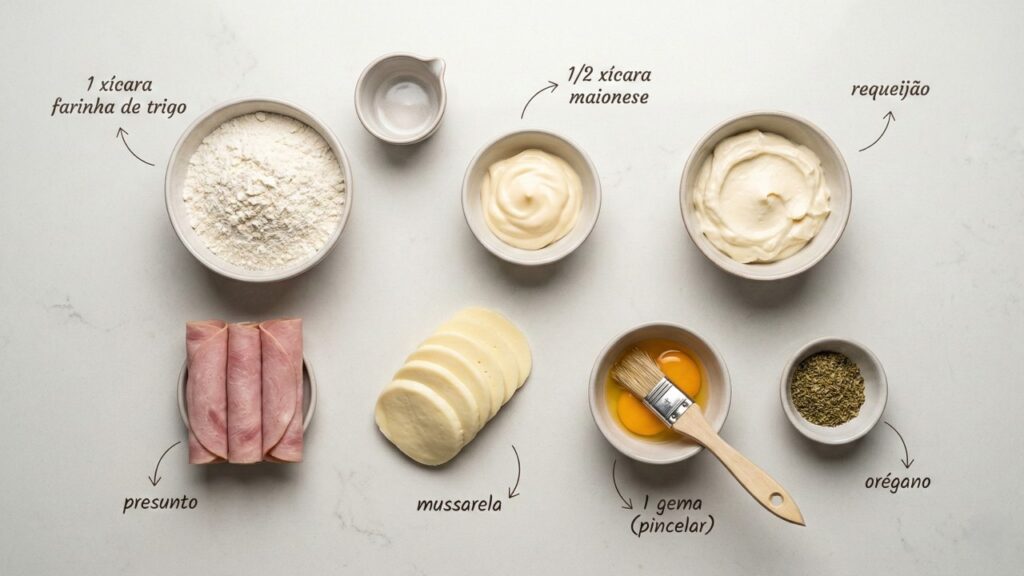 Com apenas farinha e maionese, você prepara enroladinhos recheados perfeitos para assar na air fryer