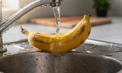 Por que lavar a banana antes de descascar e como fazer isso do jeito certo em 20 segundos