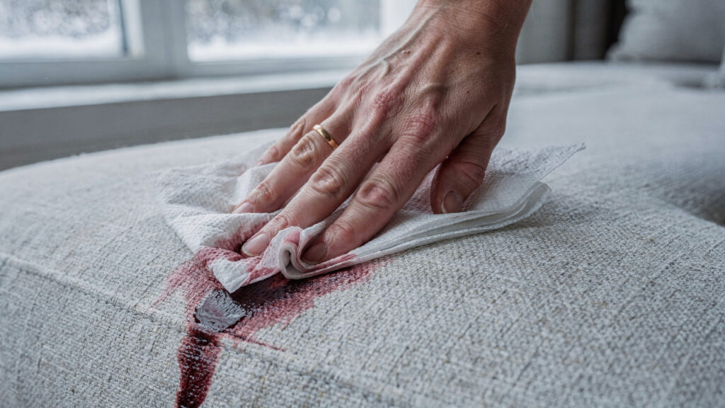 Truque fácil para limpar o sofá com uma mistura caseira à base de vinagre