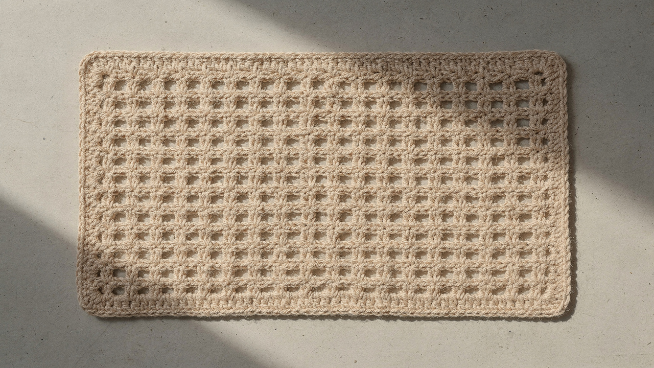 Aprenda a fazer o tapete de crochê tela mais desejado das redes sociais com dicas exclusivas