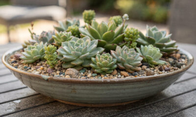 Como fazer arranjo de suculentas em vaso e criar uma peça decorativa do zero