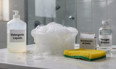 O item simples da sua cozinha que consegue limpar gordura do banheiro num piscar de olhos