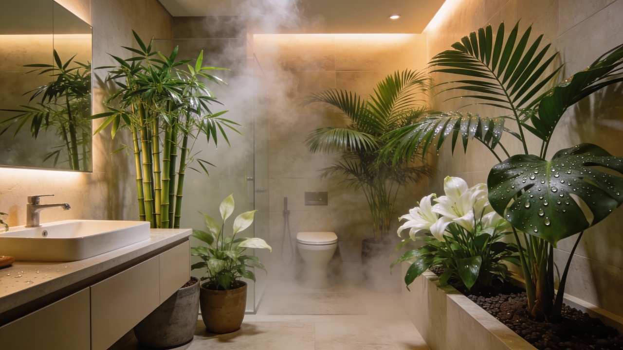 7 plantas para banheiro que se adaptam bem à umidade e são fáceis de cuidar