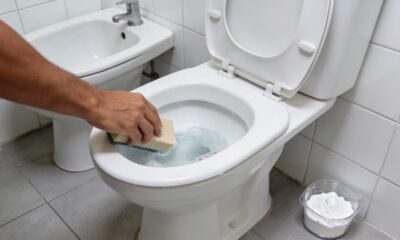 Detergente com bicarbonato é o segredo para deixar o banheiro impecável sem cheiro de produto químico