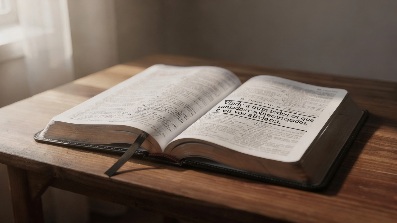 Versículo do dia para quem está cansado, mas não perdeu a fé: Mateus 11:28