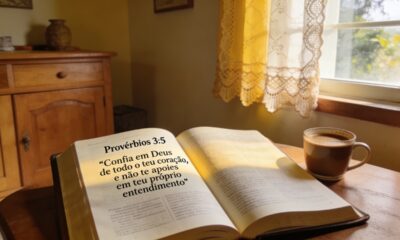 Versículo do dia: Provérbios 3:5 — confiar mais e controlar menos também é fé