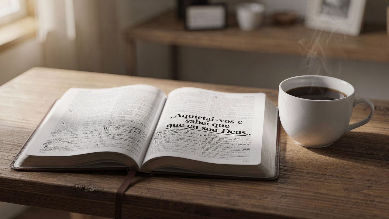 Versículo do dia: Salmos 46:10 — aquiete a alma e descanse