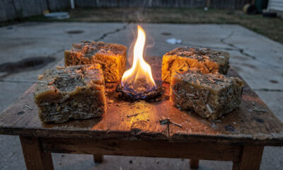 O que acontece ao unir cera de vela com óleo usado chama atenção