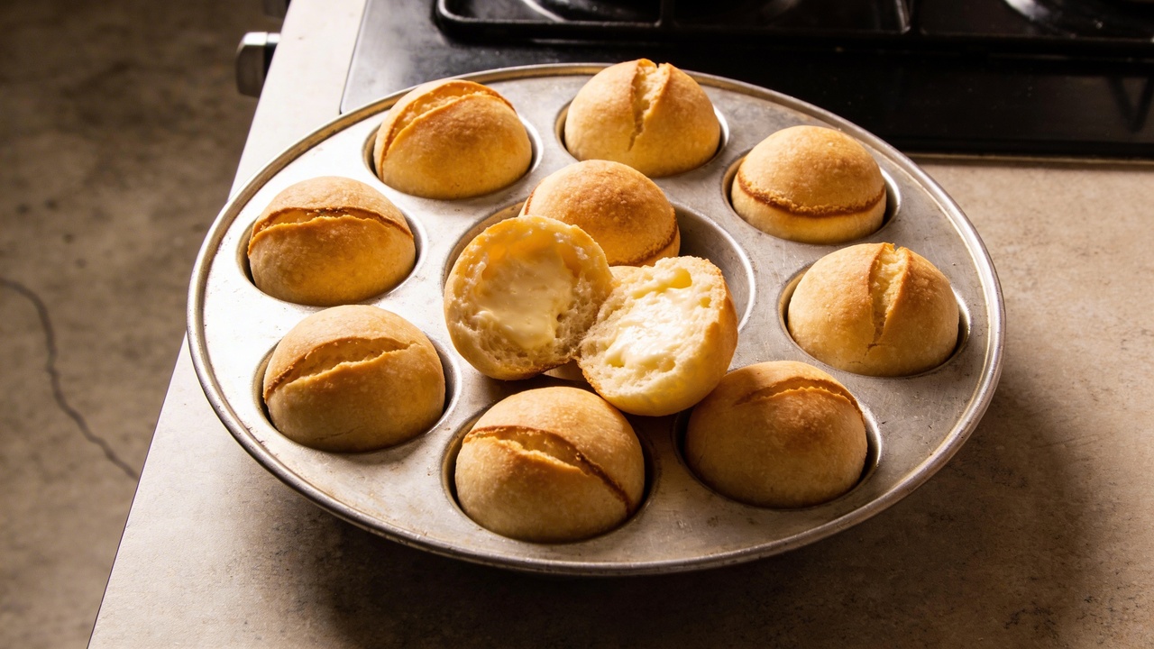 Com apenas 3 ingredientes, você garante um pão de queijo quentinho perfeito para o café da manhã