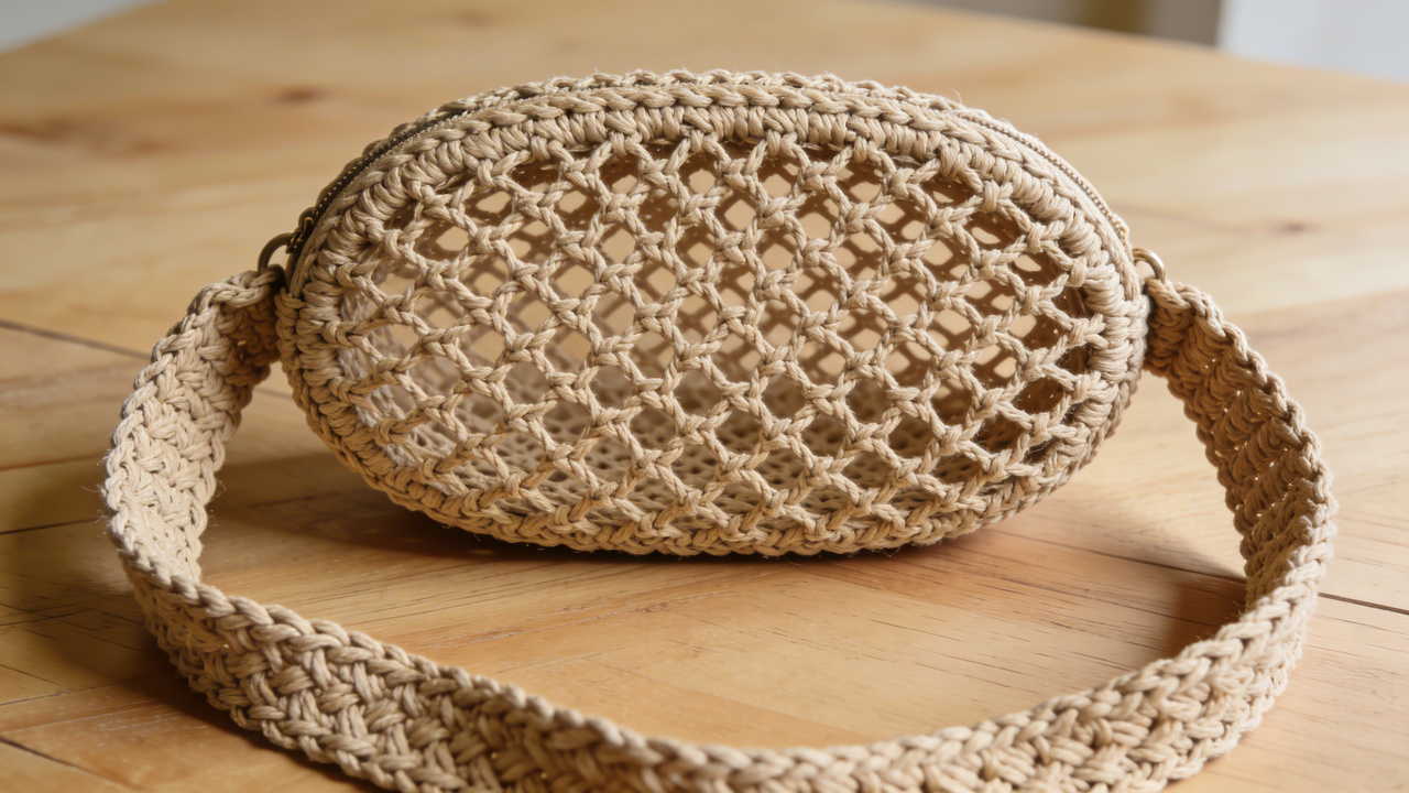 Aprenda a fazer uma bolsa de ombro em fio de malha luxuosa com passos simples