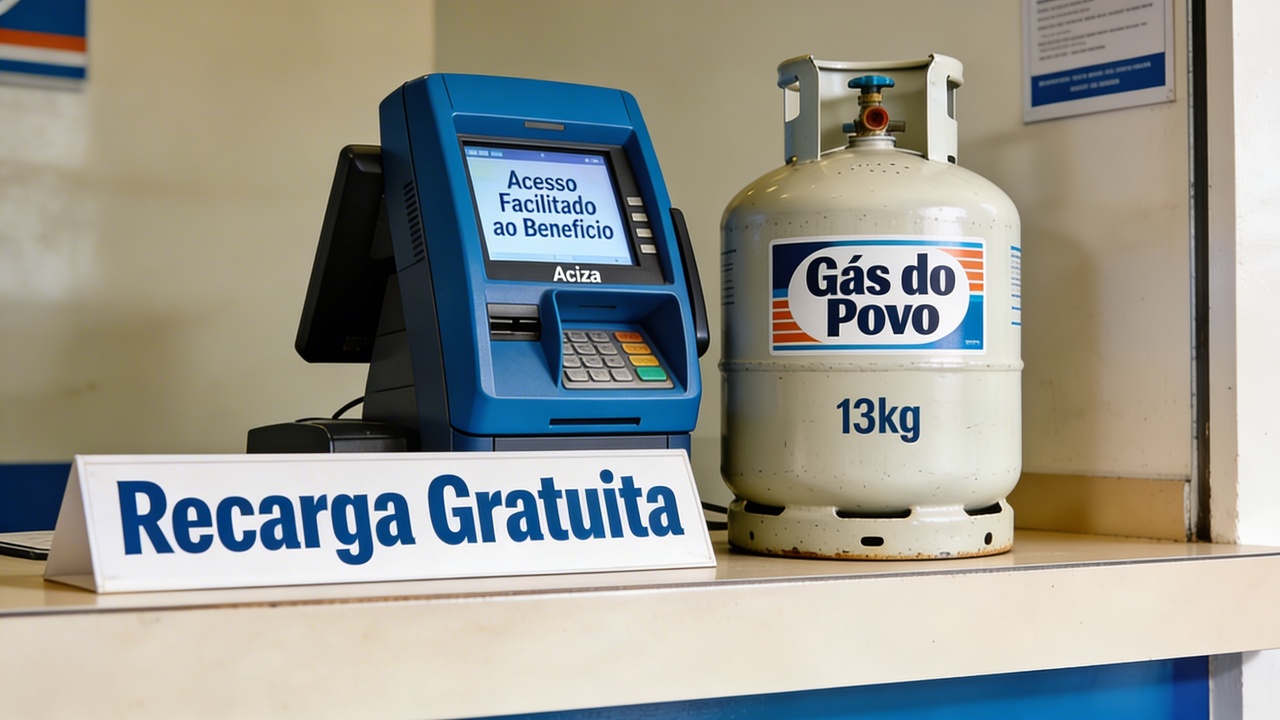 Gás do Povo garante recarga gratuita de botijão para baixa renda