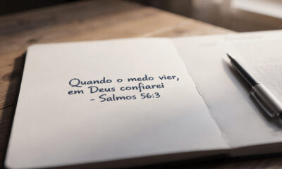 Frase do dia: Salmos 56:3 Confiar em Deus pode ser mais forte que lutar