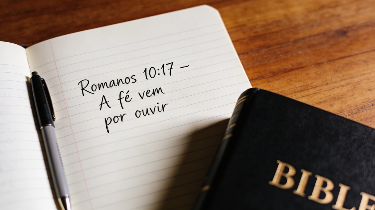 Versículo do dia: Romanos 10:17 para renovar a fé aos poucos