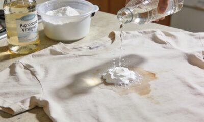 Adeus removedor caro: esse método antigo tira mancha rápido com dois itens de cozinha e funciona muito bem