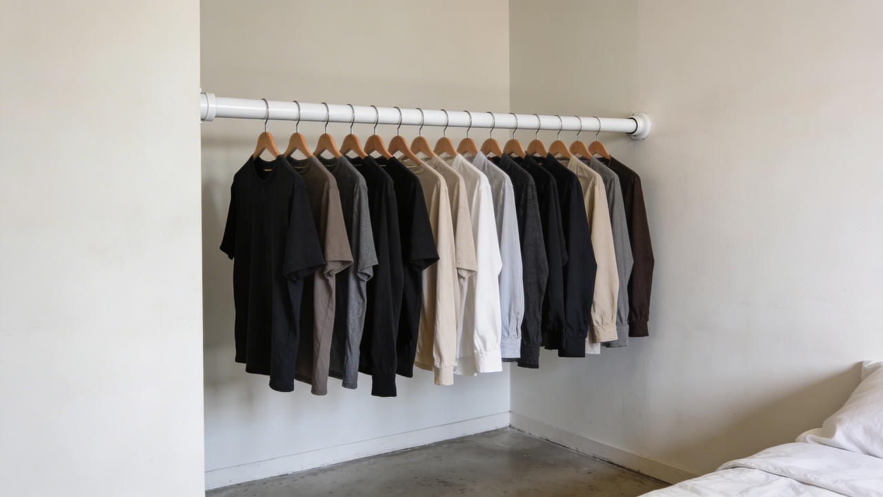 Cano de PVC ganhou nova função e facilitou a organização da casa