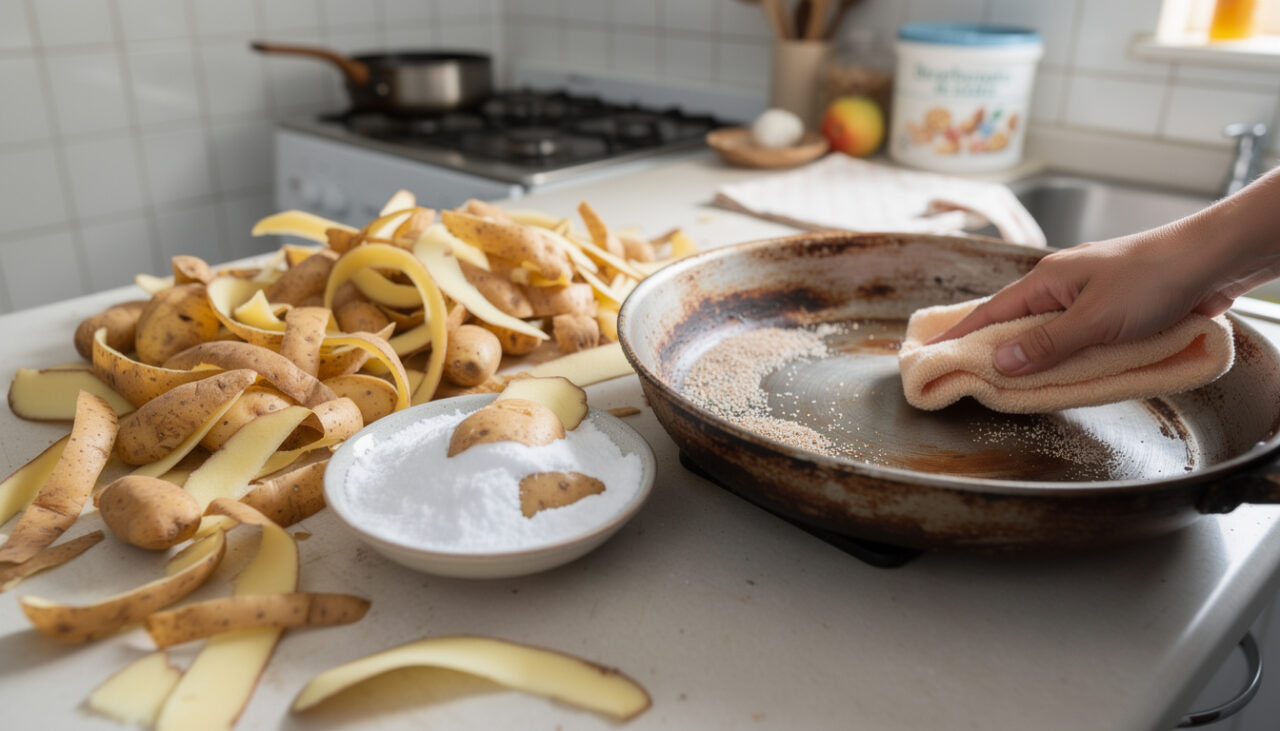 Cascas de batata com bicarbonato de sódio: para que serve e por que essa combinação revoluciona sua cozinha?