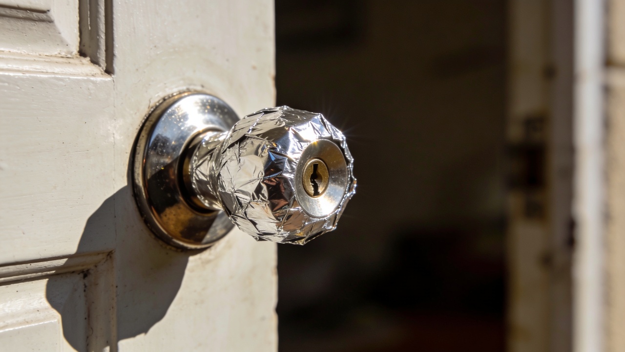 Por que você precisa fazer o truque da maçaneta com papel alumínio antes de sair de casa