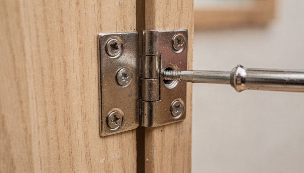 Esfregue uma vela branca nas dobradiças da porta, você vai se agradecer nos próximos dias