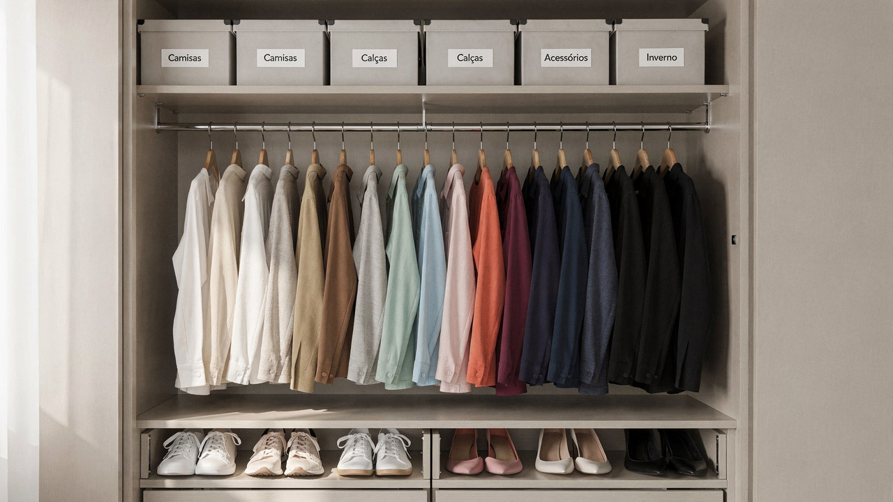 Quem busca a melhor organização de closet precisa testar este truque das gavetas agora