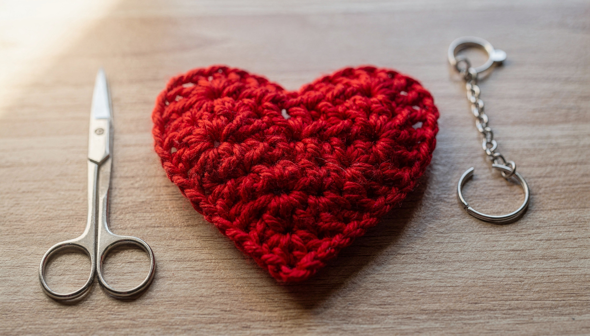 Aprenda a fazer o coração de crochê em ponto alto perfeito para vender em kits de datas especiais
