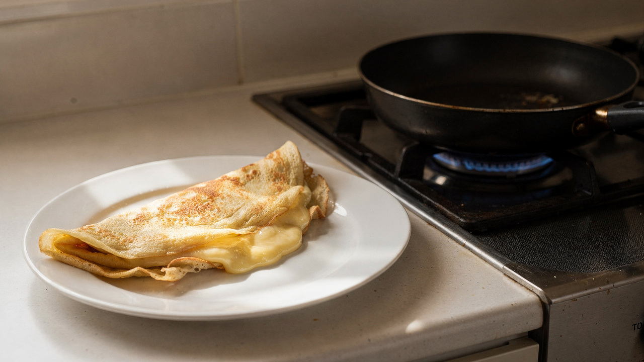 Com ovo e goma de tapioca você faz esse lanche que pode ser doce ou salgado e fica pronto em menos de 10 minutos