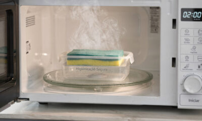 Aquecer a esponja no micro-ondas: por que recomendam e para que realmente serve
