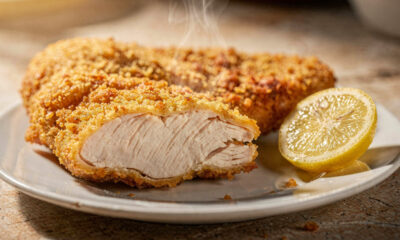 Tem dia que só um frango bem crocante resolve e esse fica suculento por dentro e pronto rapidinho