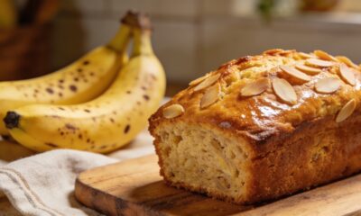 Receita de pão de banana caseiro conquista quem busca alternativa ao pão tradicional para o café da manhã