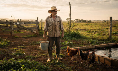 Ele trocou o conforto da cidade pela incerteza da roça e não se arrepende