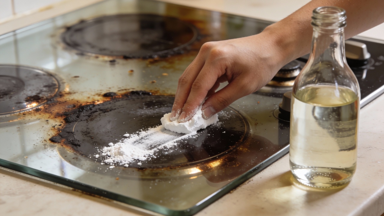 Pouca gente sabe, mas esse truque simples remove sujeira queimada do fogão sem esforço