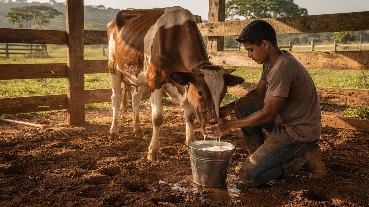 Ele trocou o conforto da cidade pela lida pesada e não quer voltar