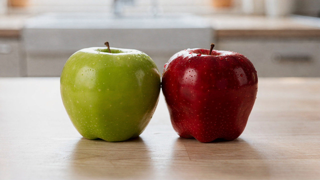 Maçã verde ou vermelha? Qual escolher para consumir no dia a dia