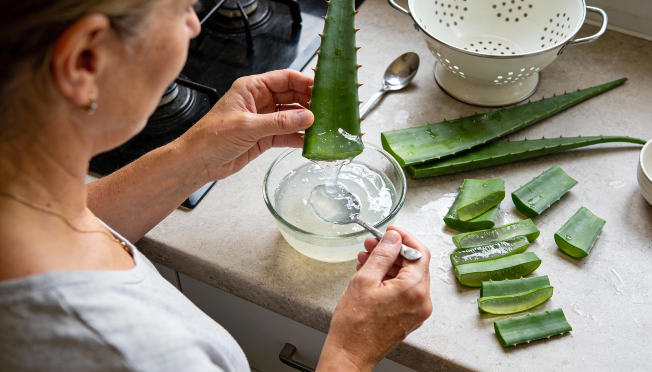A fórmula perfeita para fazer um creme facial com babosa que estimula colágeno e renova a pele de quem tem 40+