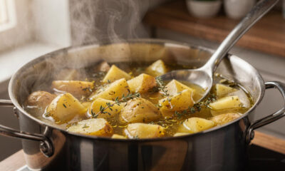 Não cozinhe batata só na água: o jeito melhor que deixa a batata muito mais saborosa