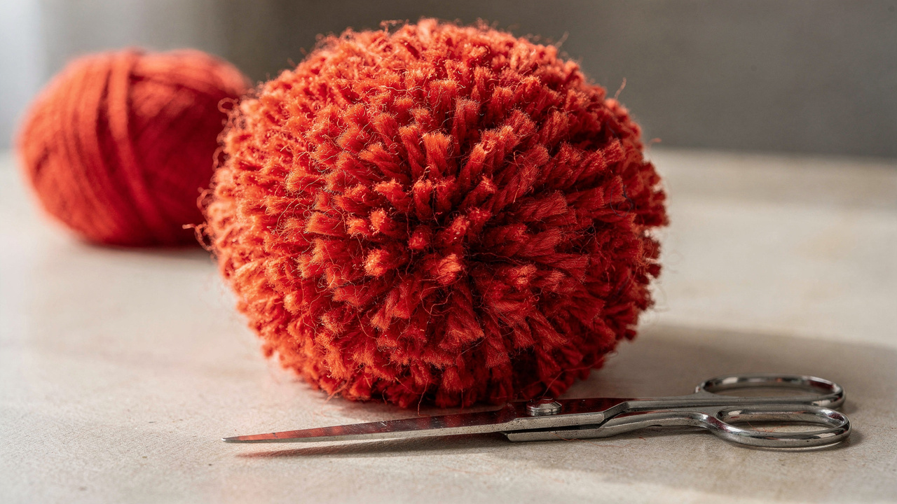 Aprenda agora como fazer pompom de lã redondo e volumoso de um jeito muito simples