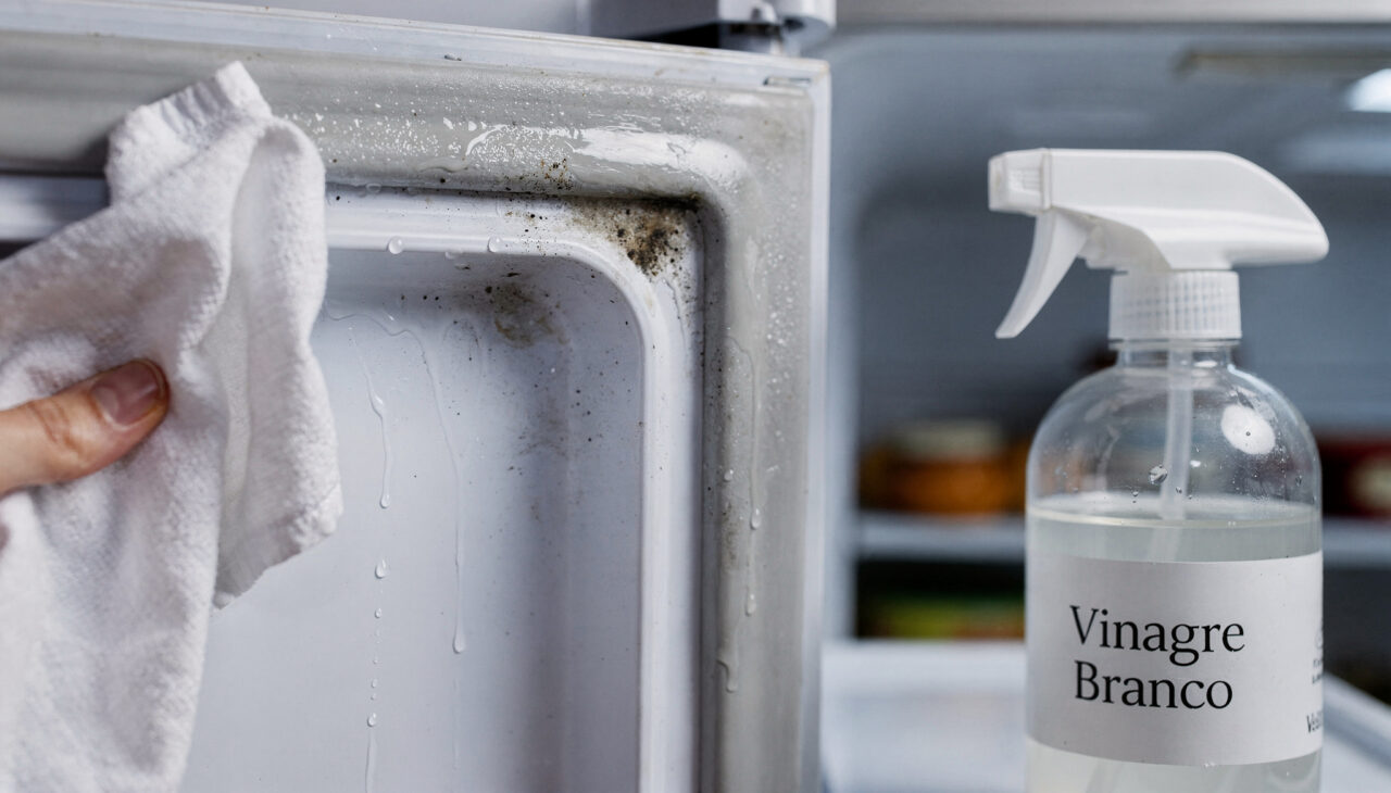 Passar vinagre nas borrachas da geladeira: para que serve e por que isso evita mofo preto e cheiro forte ao abrir a porta