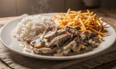 Esse estrogonofe de carne clássico continua sendo o prato favorito do dia a dia brasileiro