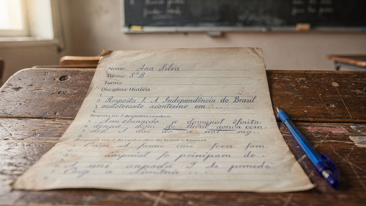 O som das folhas virando na prova ainda ecoa na lembrança