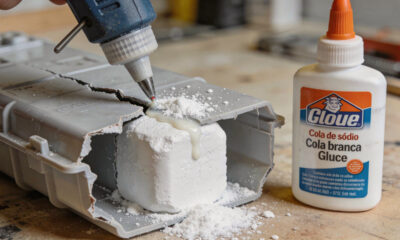 Misturar supercola e bicarbonato de sódio: por que funciona e para que serve no conserto rápido