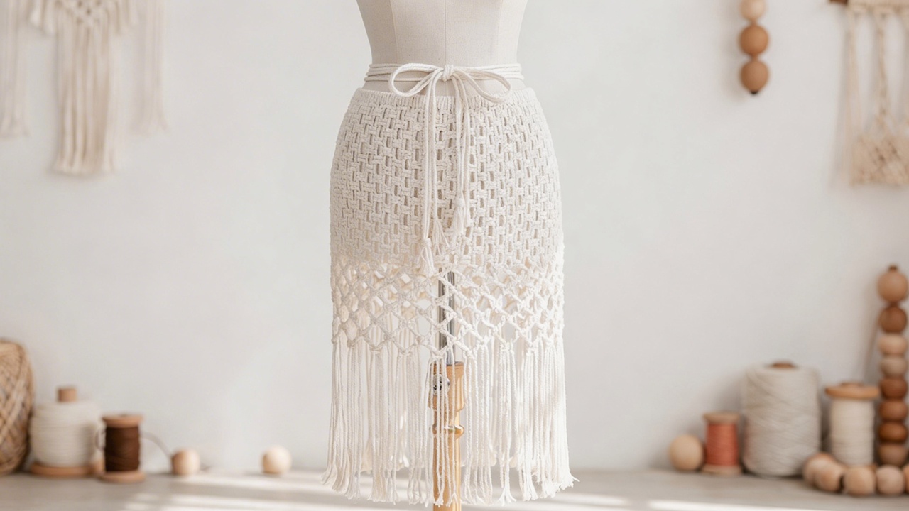 Como criar uma saia de macramê incrível gastando pouco e sem usar agulhas