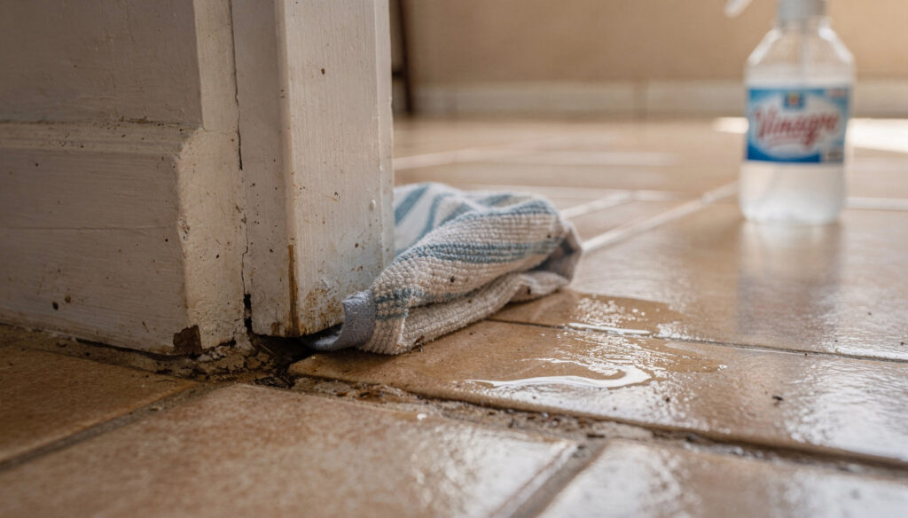 Borrifar vinagre na porta da frente: por que recomendam e para que serve