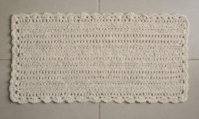 Conheça o truque mestre por trás do tapete de crochê retangular perfeito